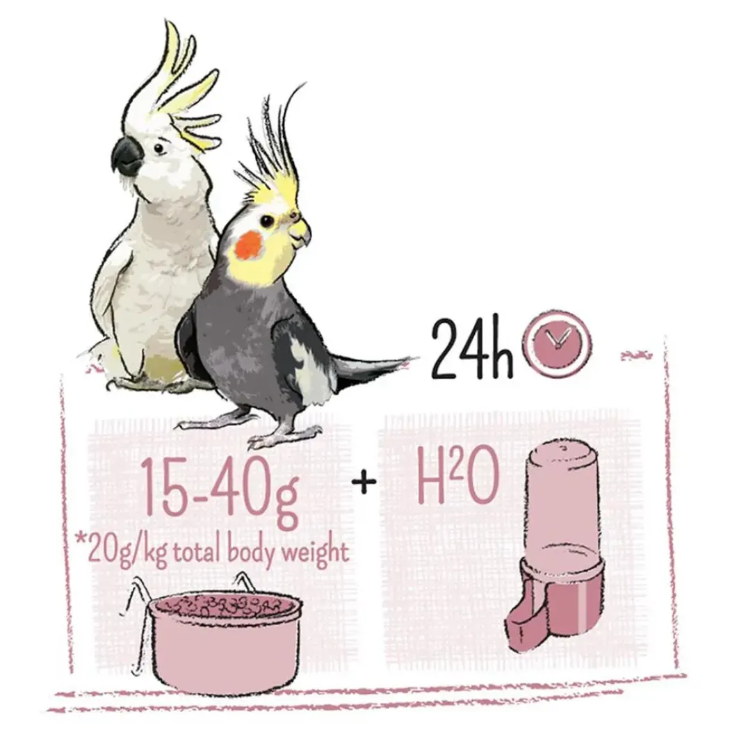 Puur Parakit og kakaduefoder 2 kg