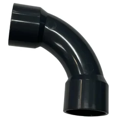 PVC blød vinkel 90 grader 125 mm.