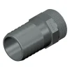 Pvc slangestuds 20 mm med gevind 1/2 tomme