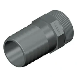 Pvc slangestuds 20 mm med gevind 1/2 tomme