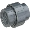 PVC Union med gevind i begge ender 75 mm (21/2 tomme)