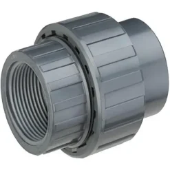 PVC Union med gevind i begge ender 75 mm (21/2 tomme)