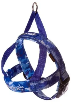 QuickFit sele blå camouflage XL - hurtig og stabil sele til store hunde