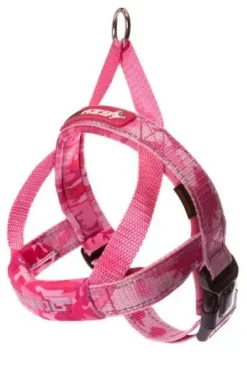 QuickFit sele pink camouflage XL - synlig og komfortabel sele til store hunde