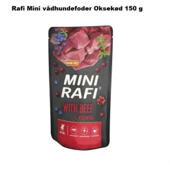 Rafi Mini vådhundefoder med oksekød 150 g - fuldfoder til små hunde