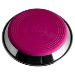 Rogz rustfri stålskål til kat 200 ml Pink