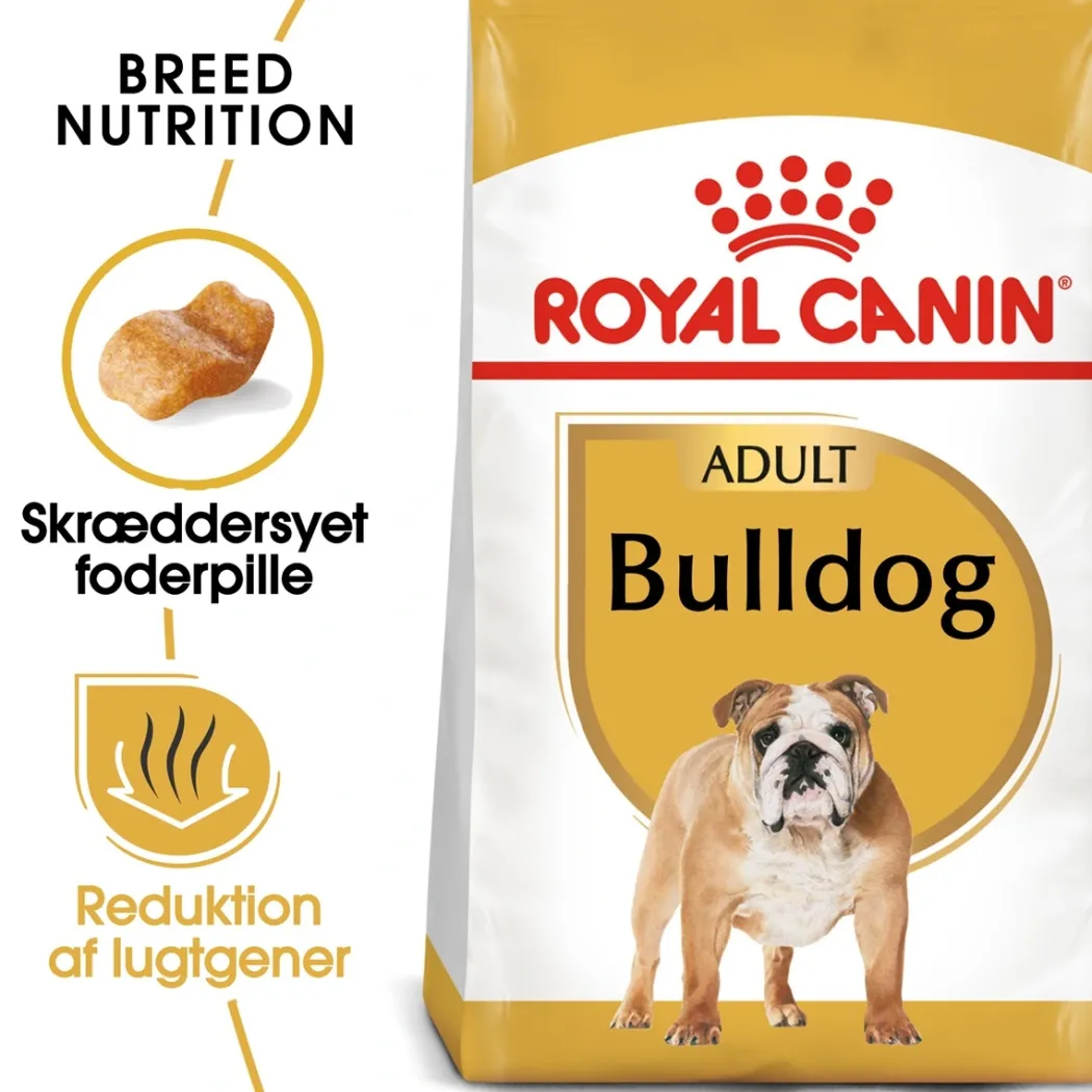 Royal Canin Bulldog Adult 12 kg - tørfoder til voksne hunde