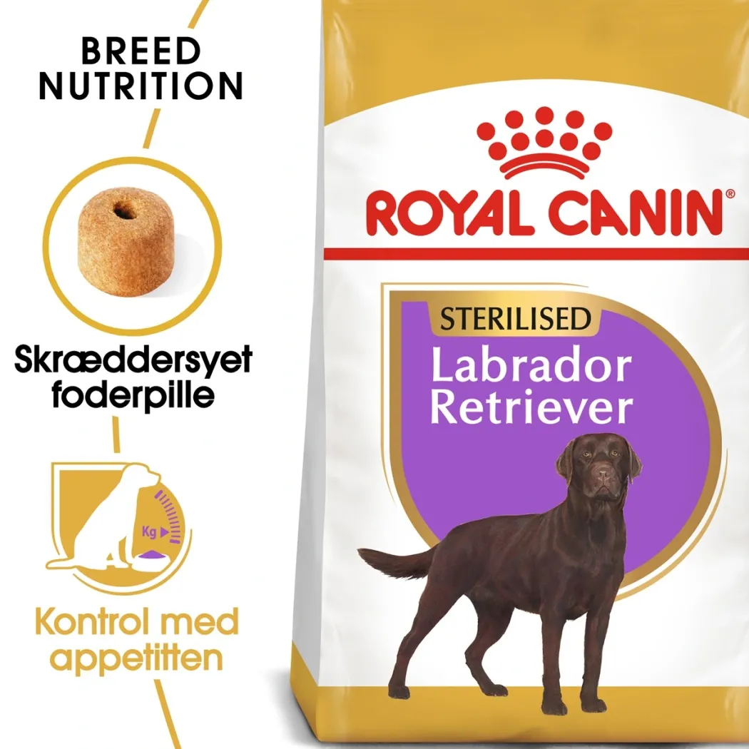 Royal Canin Labrador Retriever Sterilised Adult 12 kg - tørfoder til voksne hunde