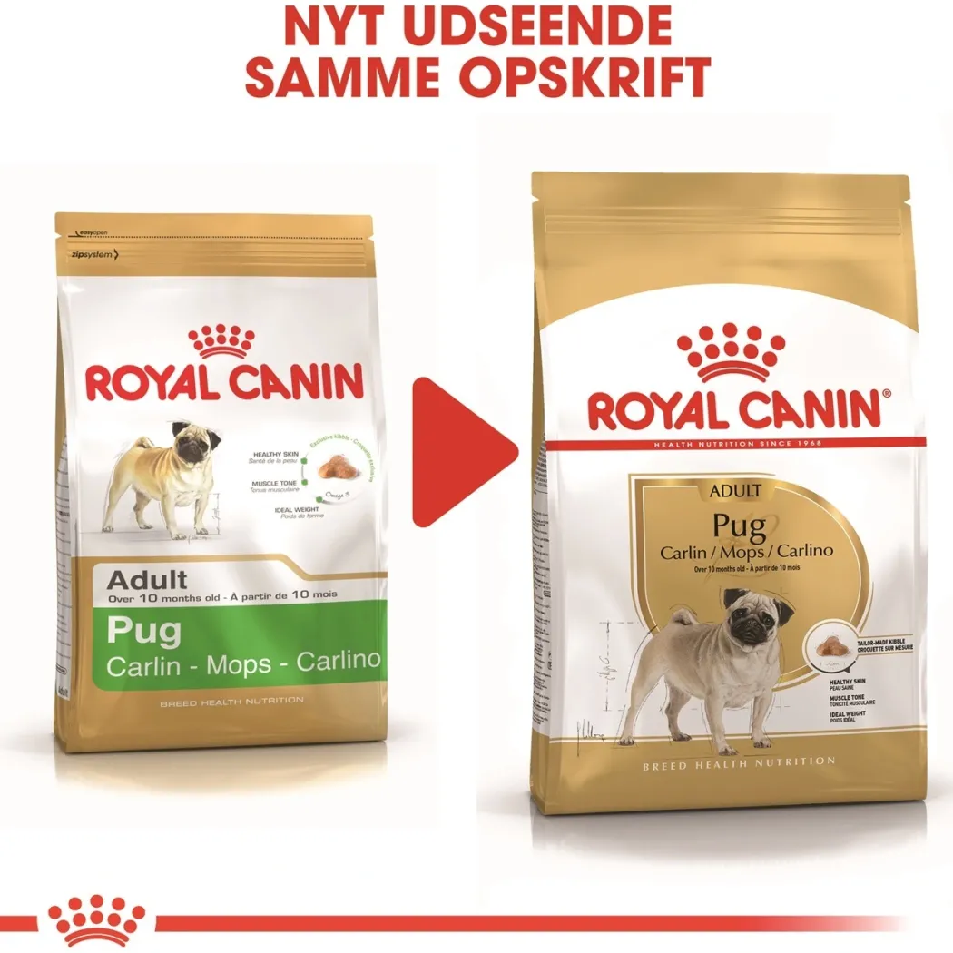 Royal Canin Pug Adult 1,5 kg - tørfoder til mops