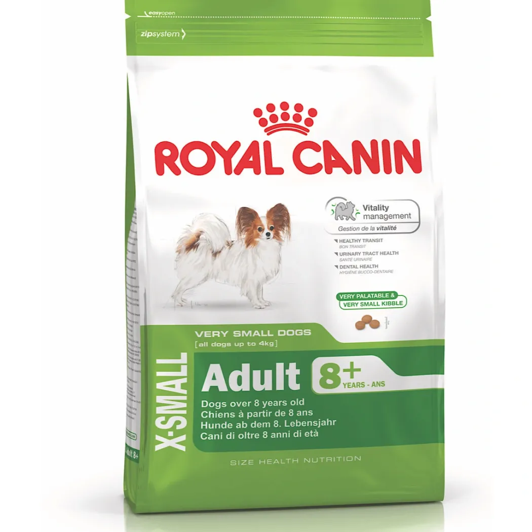 Royal Canin X-small Adult 8+ 1,5 kg - seniorfoder til små hunde