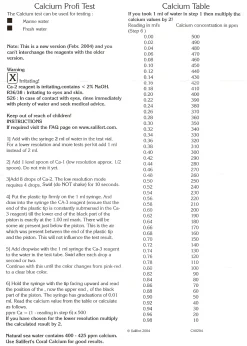 Salifert Calcium Test CA