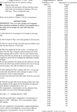 Salifert Magnesium Test MG
