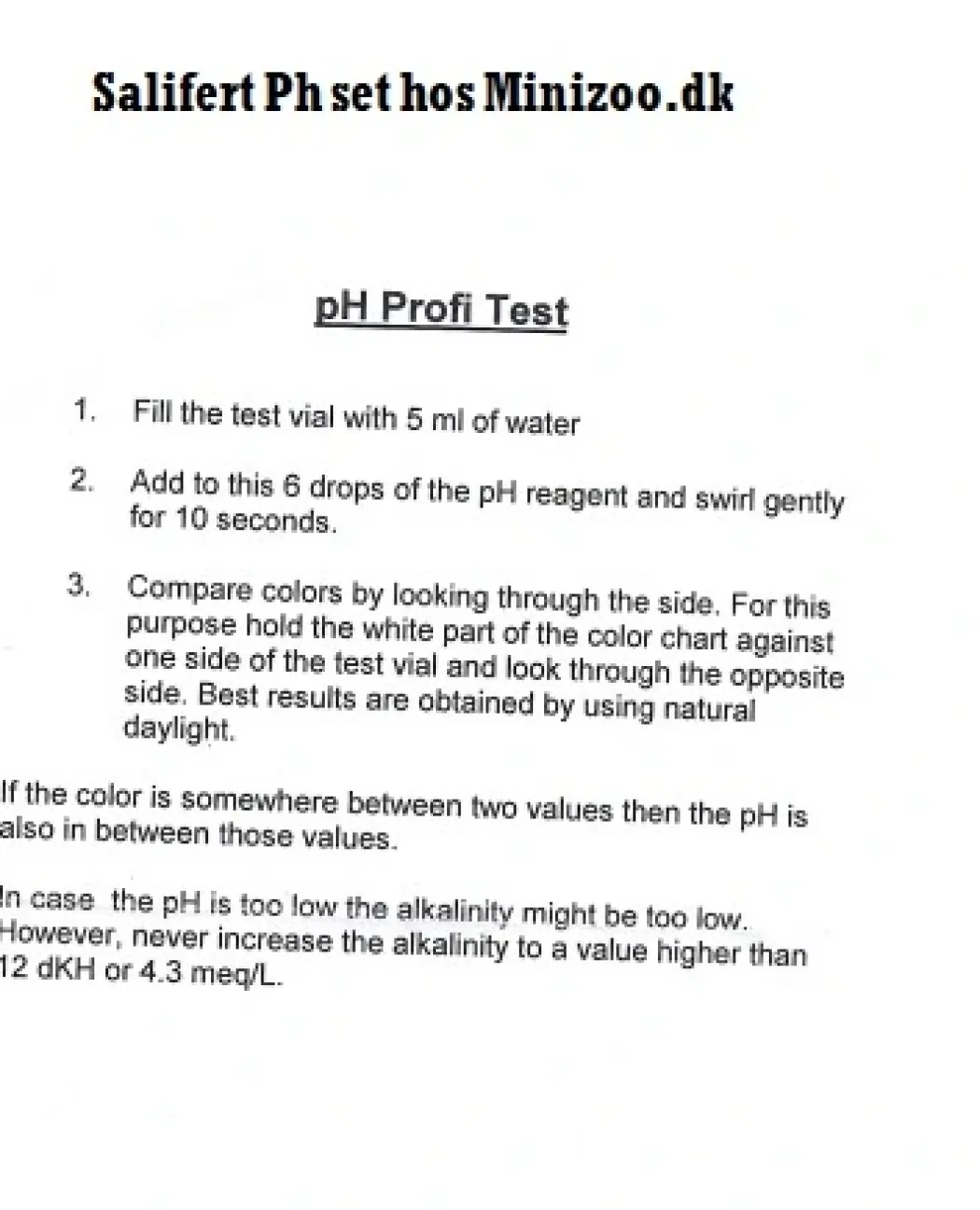 Salifert PH Test kit