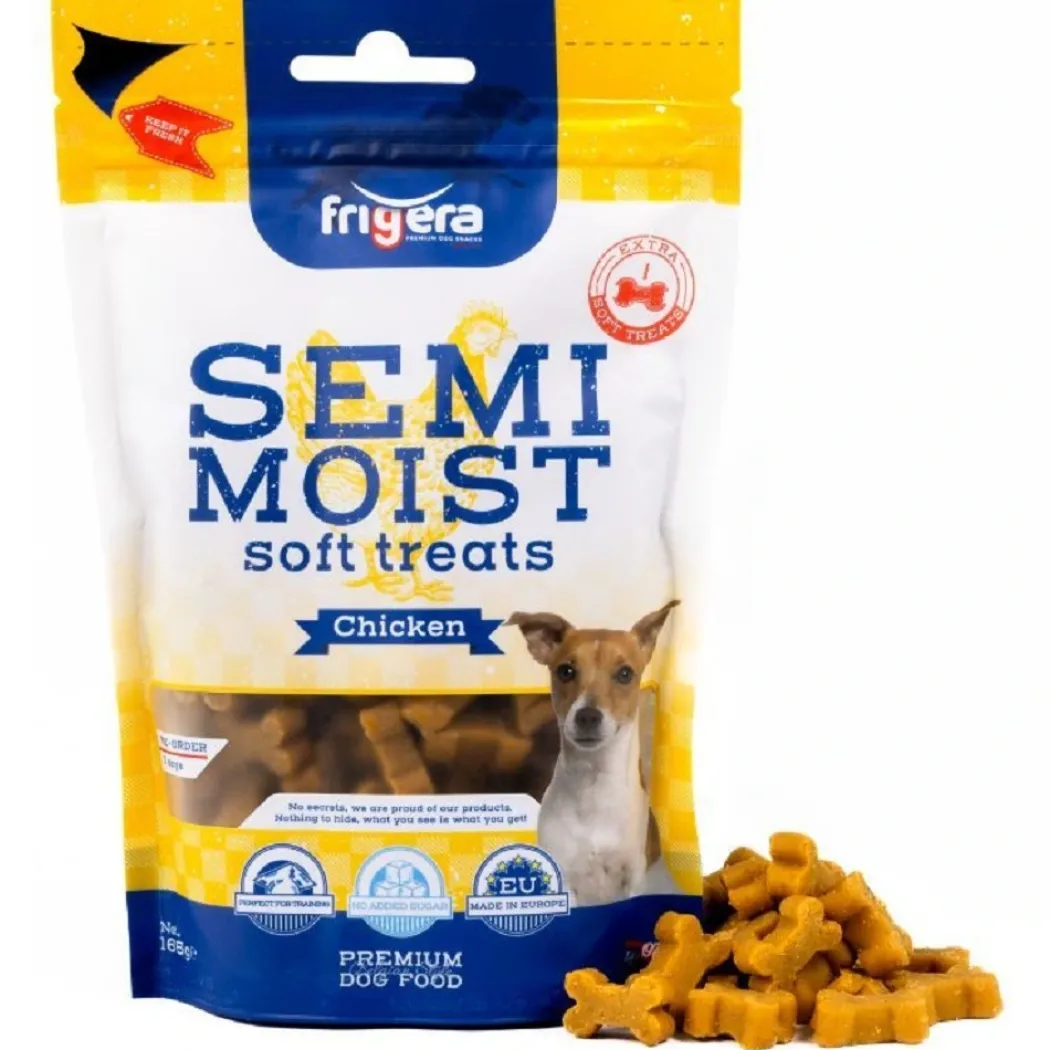 Semi-Moist Soft Kylling 165 g - bløde hundesnacks