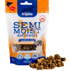 Semi-Moist Soft Lam og Ris 165 g - bløde hundesnacks