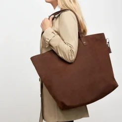 Shopper Skuldertaske Pisa Mørkebrun