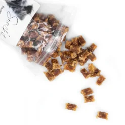 Snackit Bløde Perlehøne terninger 100 g - naturlige hundesnacks