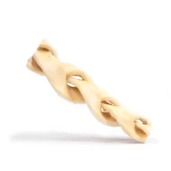 Snackit Flettet Oksehud 15 cm i folie - Naturligt tyggeben til hunde
