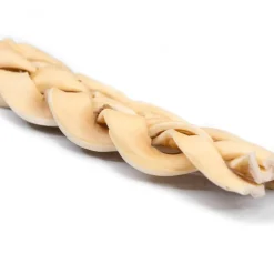 Snackit Gigant Flettet Oksehud 25 cm - Ekstra robust tyggeben