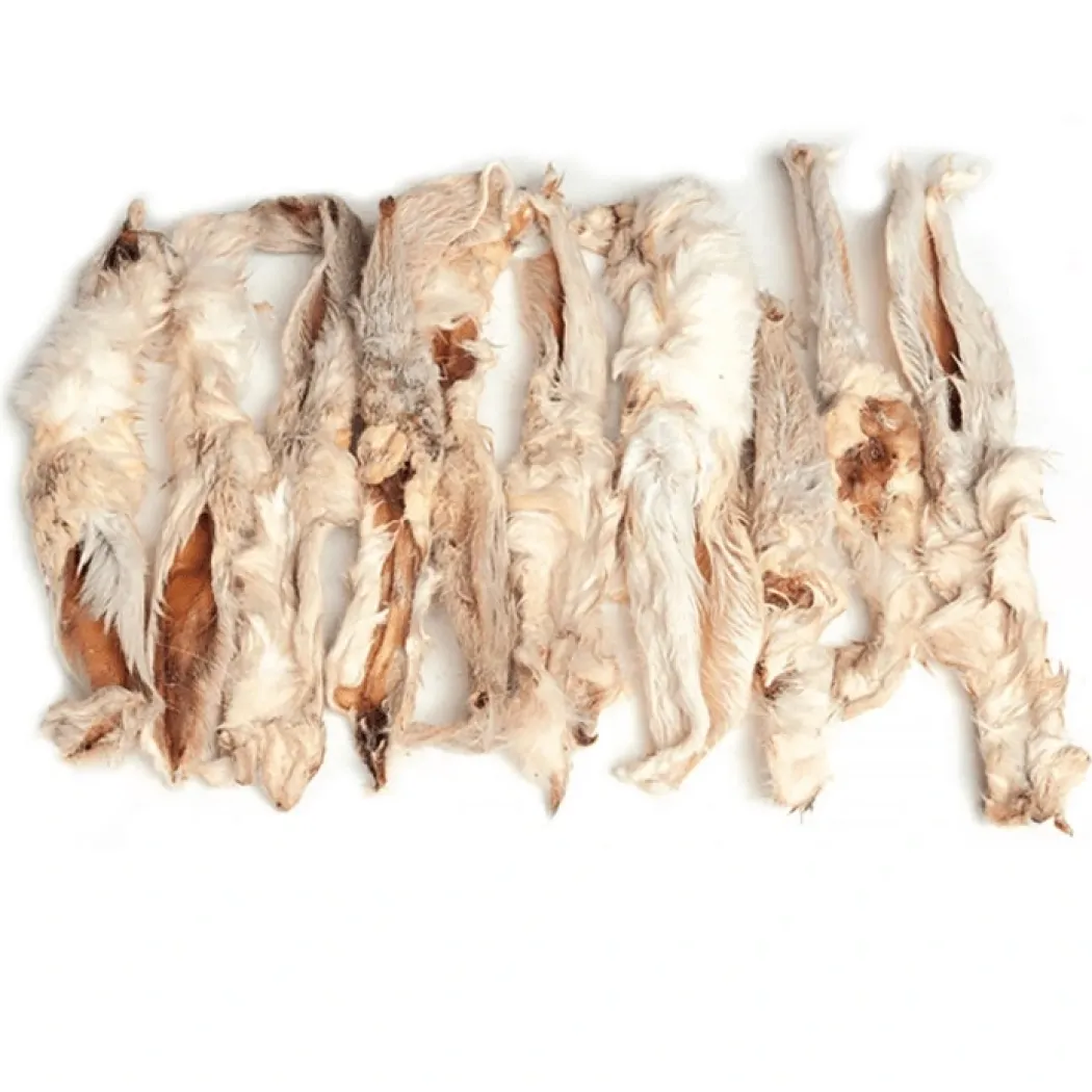 Snackit Kaninøre med pels 1 stk - Naturlig tyggesnack til hunde