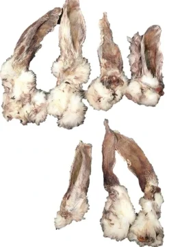 Snackit Kaninører med pels 100 g - Naturlige hundesnacks