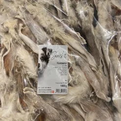 Snackit Kaninører med pels 1 kg - Naturlige hundesnacks i stor pakke