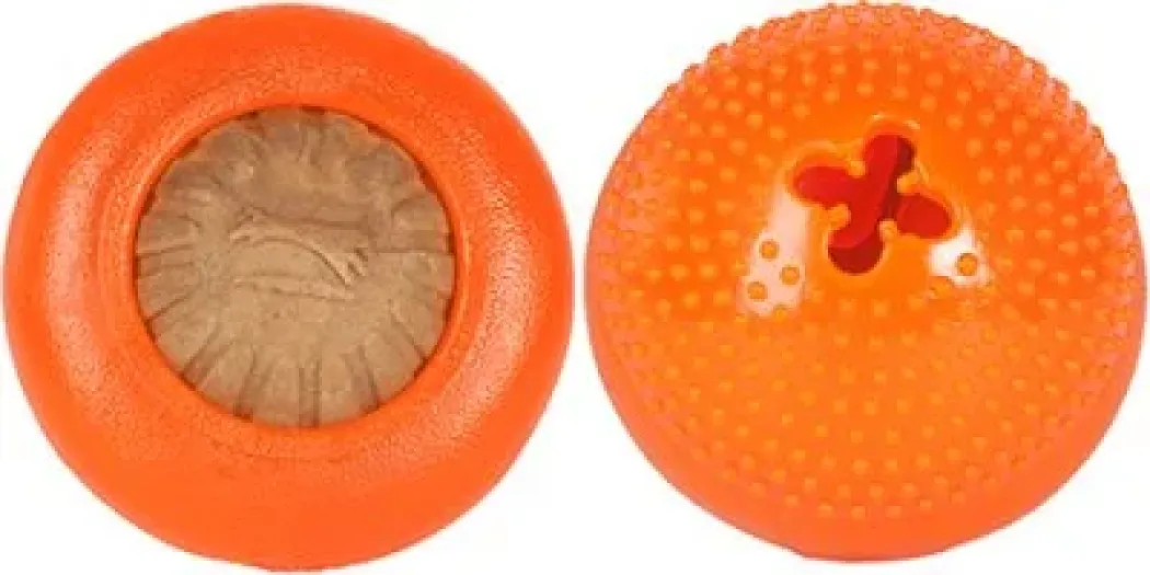 Starmark Bentoball Orange Small 6,5 cm - snackbold til små hunde
