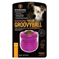 Starmark Groovy Ball Medium Veggie Treat - snackbold til mellemstore hunde