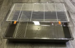 Tamburino Hamsterbur grå/brun bund