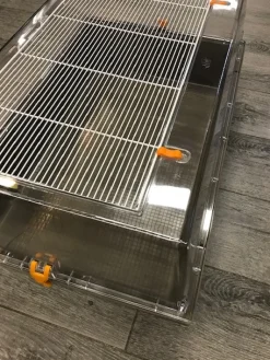 Tamburino Hamsterbur grå/brun bund
