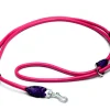Timely rundsyet dressurline Pink kalveskind 12 mm (krom med glimmer)
