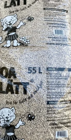 TOA-LÄTT Kattestrø - Kattegrus 55 liter