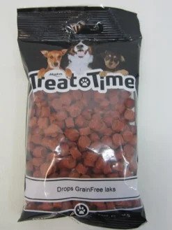 Treattime Drops Kornfri Laks - 200 g hundesnacks