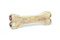 Treattime Presset Ben med fyld af oksepenis 17 cm 115 g - tyggeben til hunde