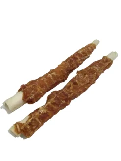 Treattime Tyggepinde med kylling 24 cm 2 stk - naturlige hundesnacks