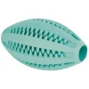 Trixie Denta Fun Rugby ball med mintsmag grøn 11 cm - hundelegetøj