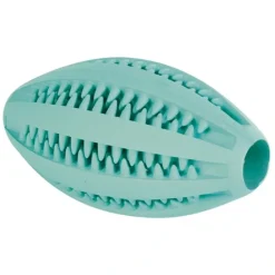 Trixie Denta Fun Rugby ball med mintsmag grøn 11 cm - hundelegetøj