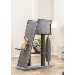 Trixie Kradsetræ Kattetårn Active med klatrerampe 122 cm
