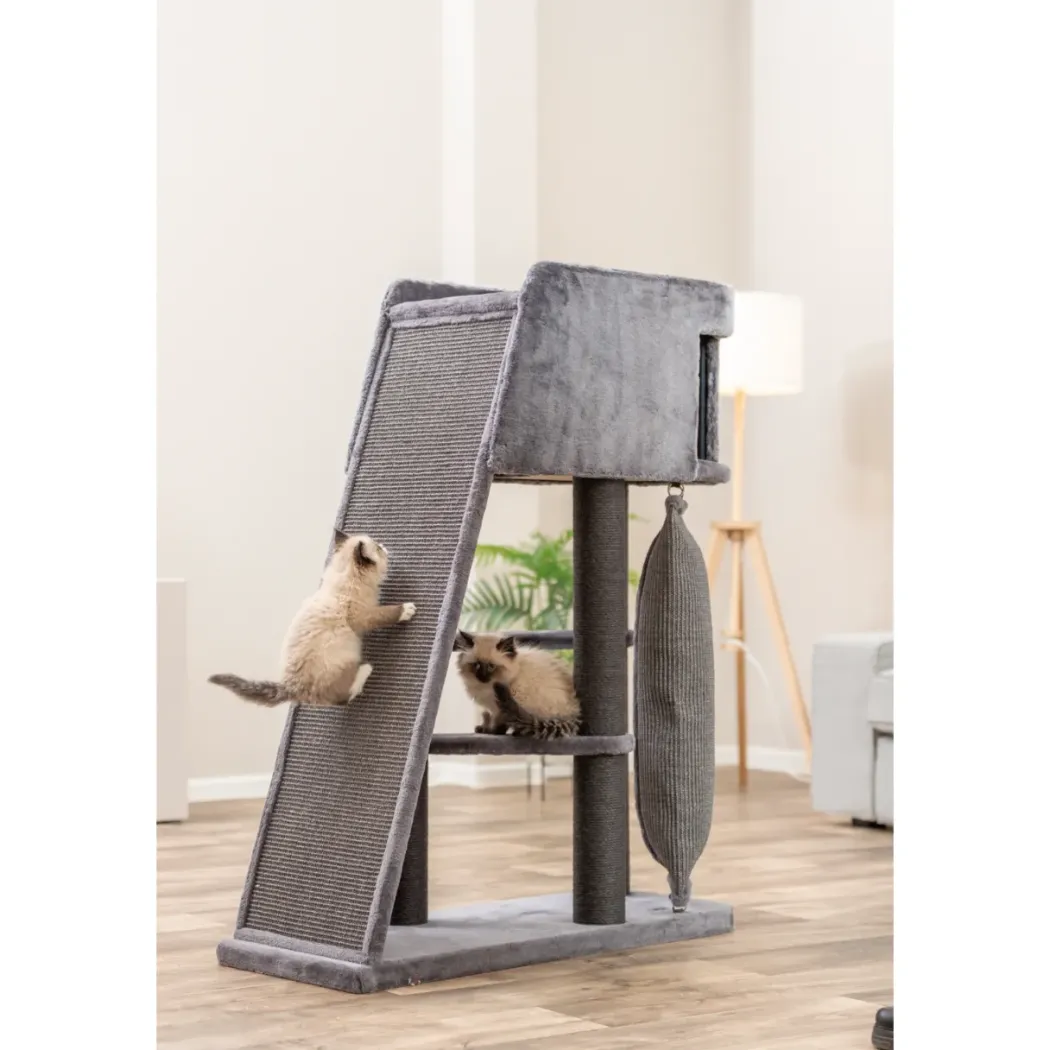 Trixie Kradsetræ Kattetårn Active med klatrerampe 122 cm