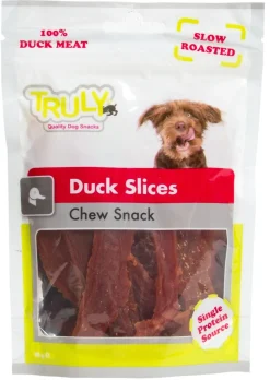 Truly Duck Slices 90 g - Andeskiver til hunde