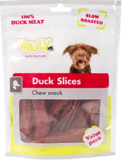 Truly Duck Slices 360 g - andeskiver til hunde