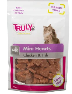 Truly Mini Hearts Chicken and Fish 50 gram