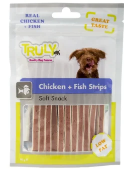 Truly Strips 90 g - Kødsnacks i strimler