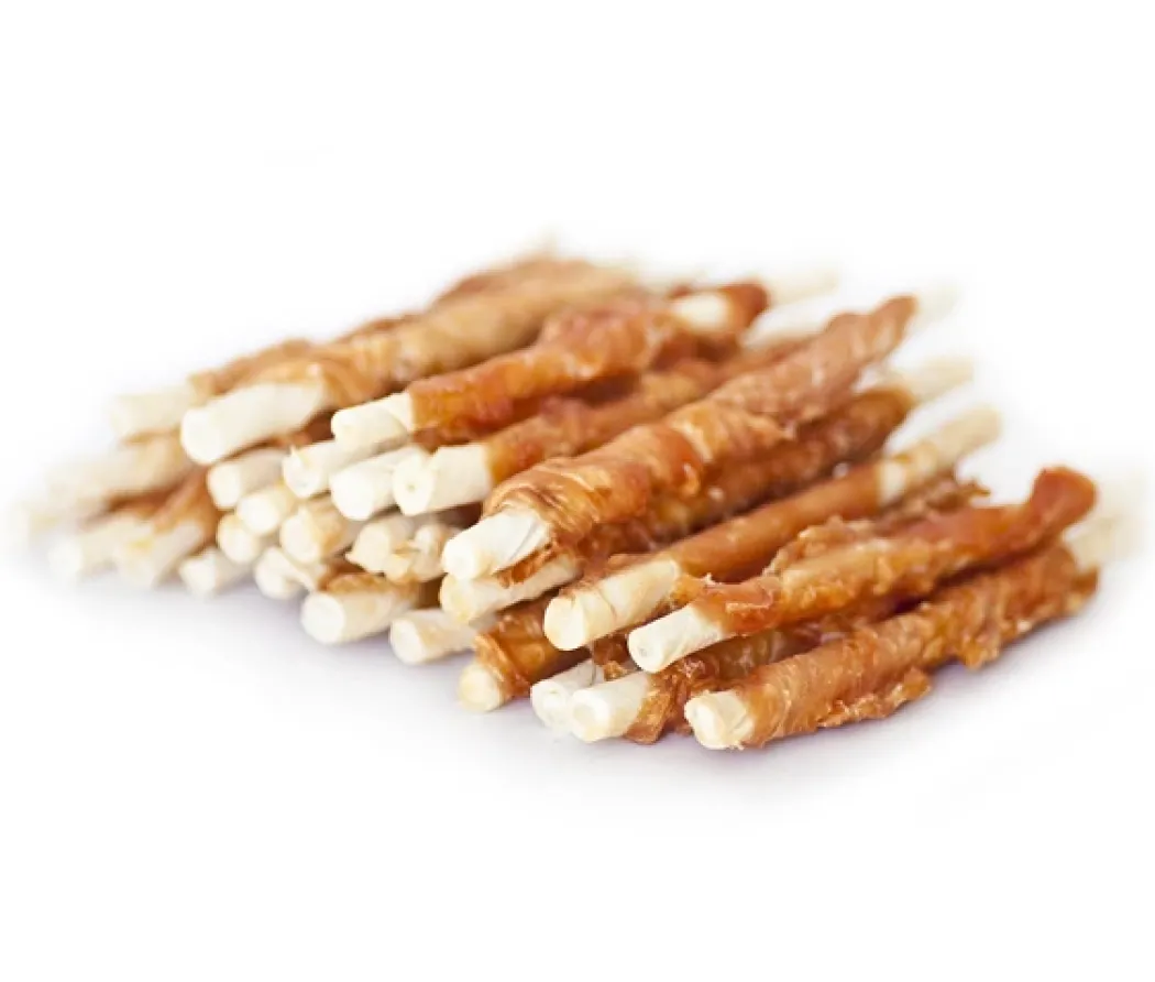 Tyggerulle Treateaters Twisted Chicken 350 g - Tyggeben til hunde