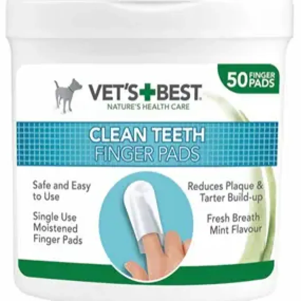 Vets Best Clean fingertut til tandpleje 50 stk