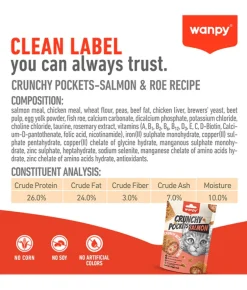Wanpy Crunchy Pockets Salmon 60g