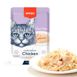 Wanpy Katte vådfoder Kylling og Krabbe 85 g pose