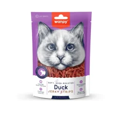 Wanpy Soft Duck Jerky Strips kattegodbidder 80 g