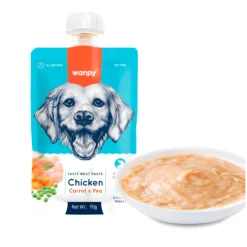 Wanpy Tasty Paste - Kylling, Gulerødder & Ærter 90 g