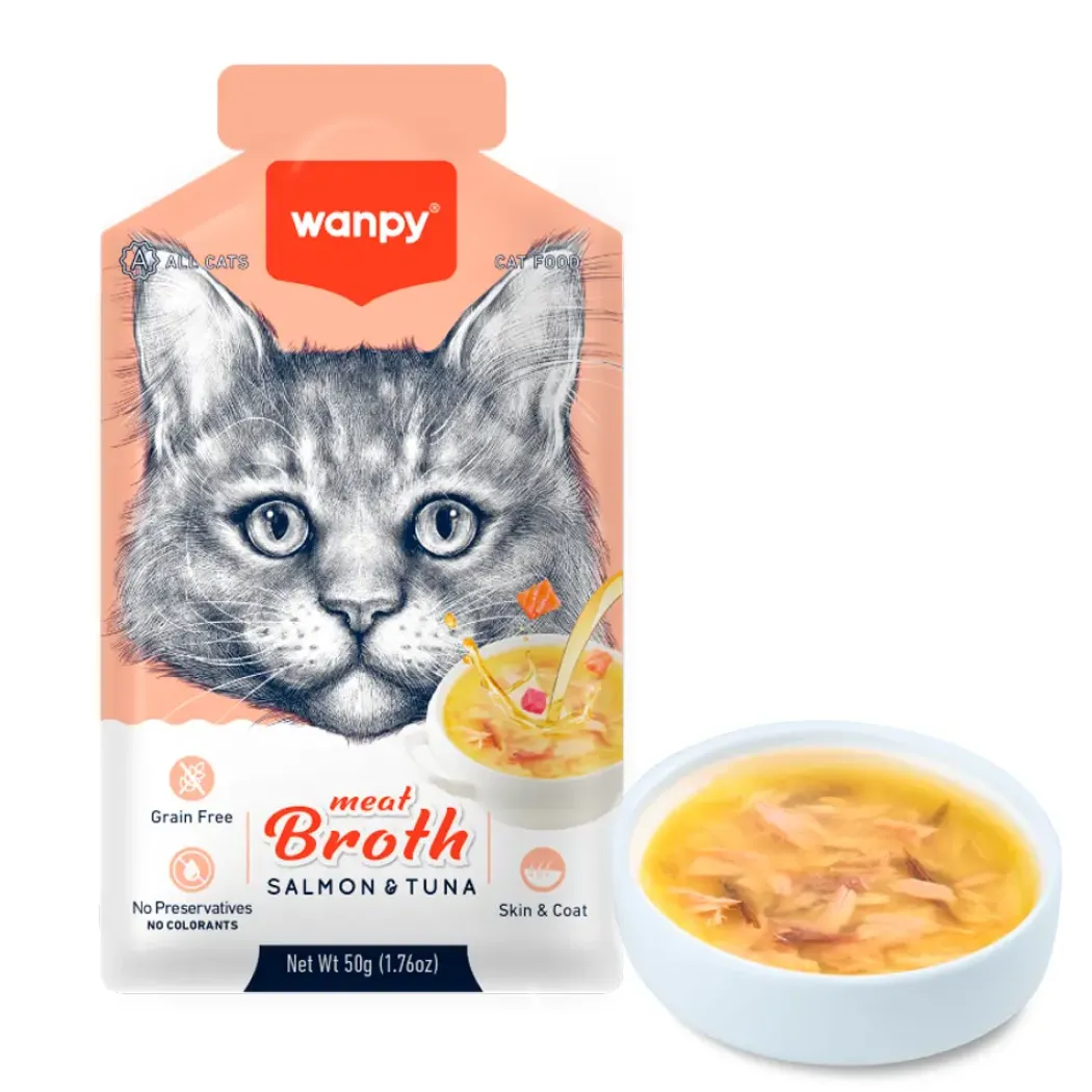 Wanpy Tun- og Laksebouillon til Katte 50 g